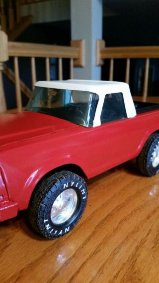 Nylint Toy Ford Bronco Pickup Truck Pressed Steel Toy Custom Red Paint