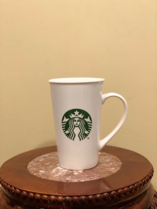 Starbucks Coffee Green Siren Mermaid Logo 2015 Tall 18 Oz Ceramic Mug Cup