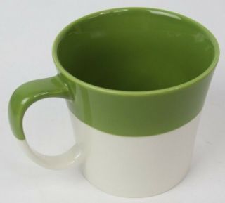 2010 Starbucks TAZO ZEN Coffee MUG WITH LID/COASTER Tea Cup Bone China Green 5