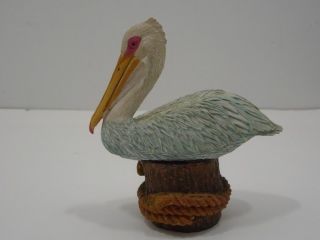 Vintage Stone Resin Pelican 4 "