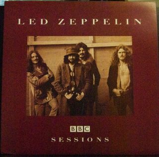 Led Zeppelin Bbc Sessions Lp On White Vinyl Not Tmoq Exc.  Cond