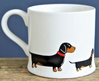 Black & Tan Dachshund Doxie Sausage Dog Puppy Coffee Cup Mug By Sweet William