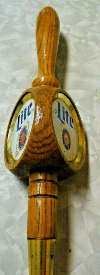 Vintage Schlitz Lite A Fine Pilsner Wooden Beer Tap 2