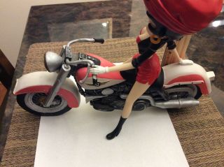 Rare Betty Boop On Harley Style Motorcycle 3