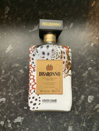 Disaronno Amaretto Roberto Cavalli Designer Special Limited Edition Empty Bottle