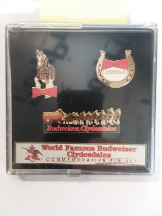 Budweiser World Famous Clydesdales Pin Set
