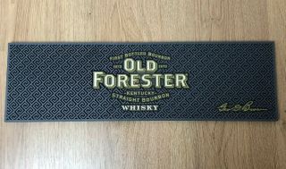 Old Forester Kentucky Straight Bourbon Whisky Rubber Bar Spill Mat Man Cave Ads