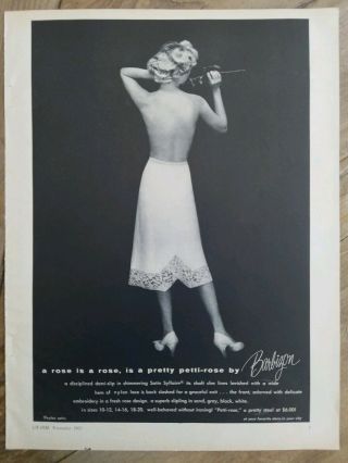 1957 Barbizon Petti Rose Women 