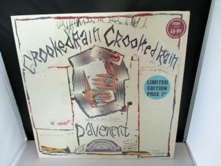 Crooked Rain Record Vinyl 12 " Lp - Pavement With Limited Edition 7 " Abb56