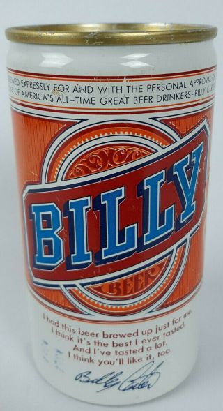 Billy Beer Can By Billy Carter,  12 Oz,