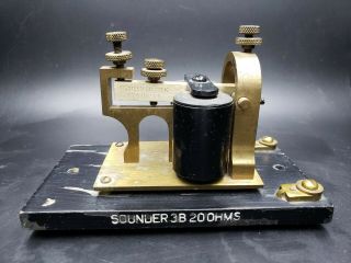 Vintage Western Electric Telegraph Sounder And Resonator 3b 20 Ohms