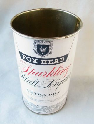 Vtg Fox Head Malt Liquor 12 Oz Flat Top Beer Can - Fox Head Brewing Co.