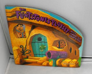 Rare Hanna Barbera The Flintstones Playset With Punch - Out Characters 1994