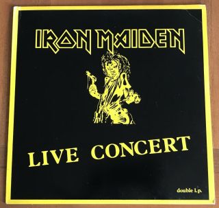 Iron Maiden – Live Concert Bruce Dickinson Warm Up Tour In Oct 1981 Italy 12 " Lp