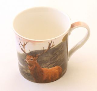 Stag Monarch of the Glen Set of 4 Gift Tea or Coffee Mugs Shooting Gift Boxed 3