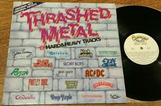 Thrashed Metal,  Rare Oz Lp - Ac/dc,  Judas Priest,  Twisted Sister,  Iron Maiden,  Poison