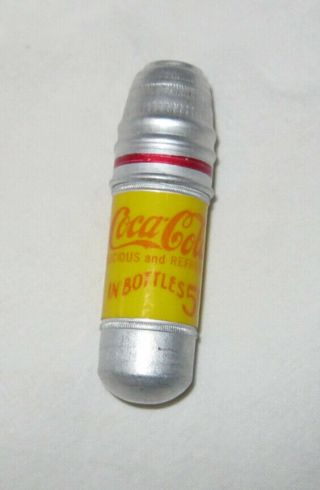Coca Cola Vintage 1950s Sewing Needle Case Aluminum Thimble Coke Thread