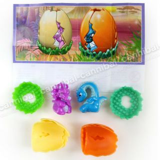 Kinder Joy - Surprise Eggs Toy - Se707,  Se708 - Set Of 2 Baby Dinosaurs