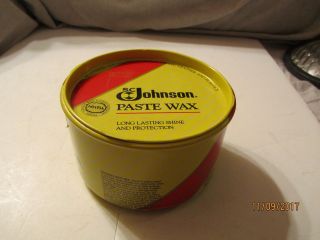 1988 Sc Johnson Paste Wax 16 Oz Metal Can Full By Sc Johnson