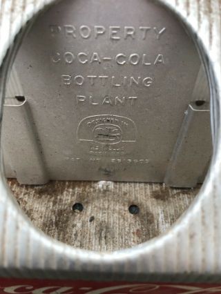 Vintage Aluminum Metal Coca - Cola Coke 6 - Pack Bottle Holder/Carrier 2
