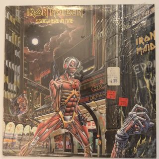 Iron Maiden,  Somewhere In Time.  1986 33 Rpm Vinyl Lp,  Sj - 12524