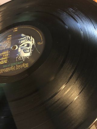 Iron Maiden,  Somewhere In Time.  1986 33 RPM Vinyl LP,  SJ - 12524 8