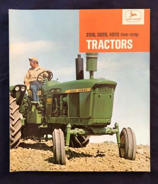 1966 John Deere 2510,  3020,  4020,  Row - Crop Tractors 32 Page Brochure