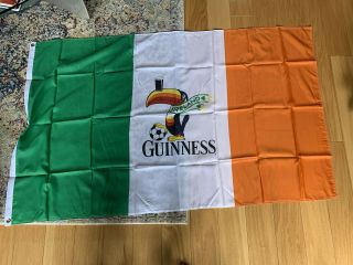 Guinness Beer Flag Sports Bar Soccer Banner 3x5ft Superior Quality -