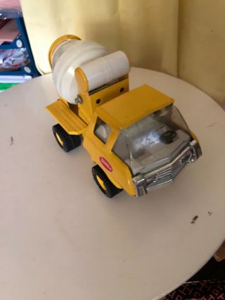 Vintage 1970s Tonka Cement Mixer Truck Yellow