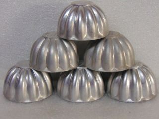 6 Vintage Jell - O Metal Molds Jello Advertising Memorabilia Kitchenware