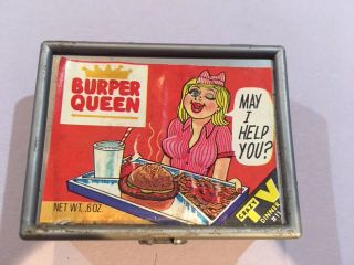 Wacky Packages Vintage Fleer Crazy Tv Dinner Burper Queen Burger King Parody