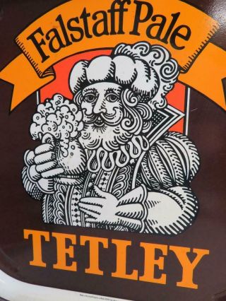 Vintage Really Old Beer Tray Tetley Falstaff