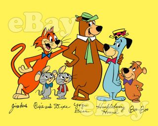 Rare Huckleberry Hound Cartoon Tv Photo Hanna Barbera Studios Yogi Bear