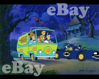 Rare Scooby Doo Movies Cartoon Tv Photo Hanna Barbera Studios Batman & Robin