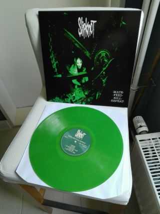 Slipknot Limited Green Marbled Vinyl Lp Mate Feed Kill Repeat (2011)