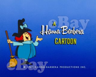 Rare Winsome Witch Cartoon Tv Photo Hanna Barbera Studios Secret Squirrel Show