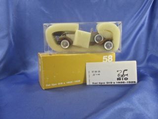 Rio 58 1926 - 29 Mustard Yellow & White Fiat Tipo 519 S Diecast Toy Car Mib