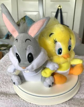 Vintage Baby Looney Tunes Lamp Plush Buggs Bunny and Tweety. 3
