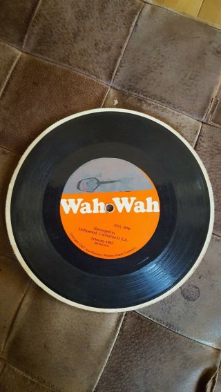 1967 Vox Guitar Wah - Wah Pedal Cardboard Demo Record 33 1/3