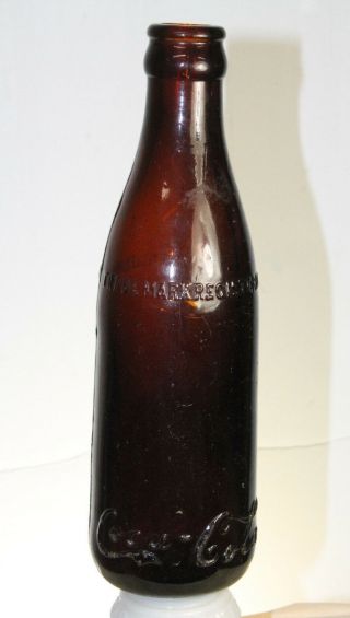 Portland Oregon Amber Coca Cola Straight Side Bottle Scarce,