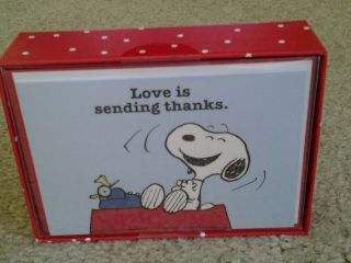 Snoopy At Typewriter Laughs Box Of 16 Blank Note Cards & Envelopes By Graphique