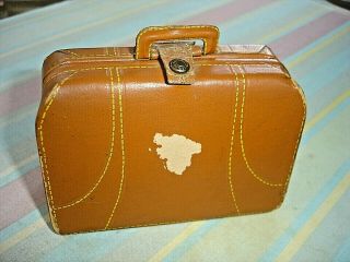 Vintage Unique Miniature Leather Look Suitcase FIRST AID KIT - Made in Canada 4