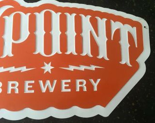 Six Point Brewing Co Large Tin Sign 30”L X 18” H 4