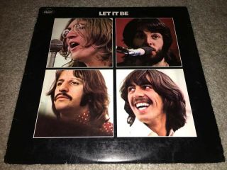 The Beatles - Let It Be Lp Stereo W/ Poster And Insert - Capitol Sw - 11922 - Vg,