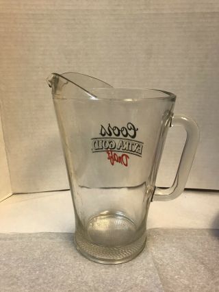 Vintage Coors Extra Gold Draft Glass Beer Pitcher 2