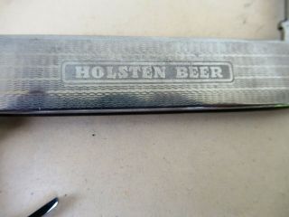 Vintage Holsten Beer Advertising Pocket Knife Scissors Multi Tool Germany Rare F 3
