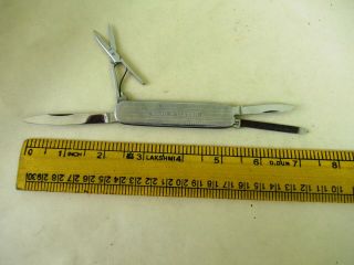 Vintage Holsten Beer Advertising Pocket Knife Scissors Multi Tool Germany Rare F 8