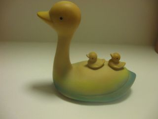 Vintage Rubber Mother Ducky With Babies On Her Back By Reliance Products Corps.