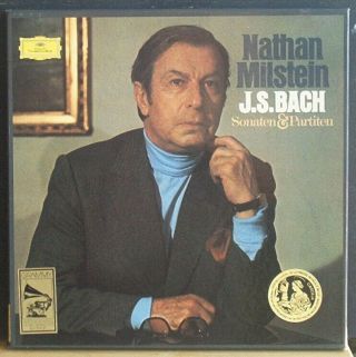Rare Nathan Milstein J.  S.  Bach Sonaten & Partiten - Nm Vinyl - 1975 Release
