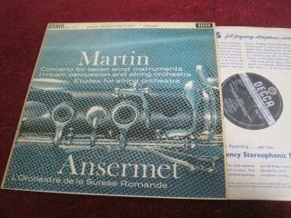 Uk Decca Sxl 2311 Wbgr Ed1 Ansermet Osr Martin Concerto